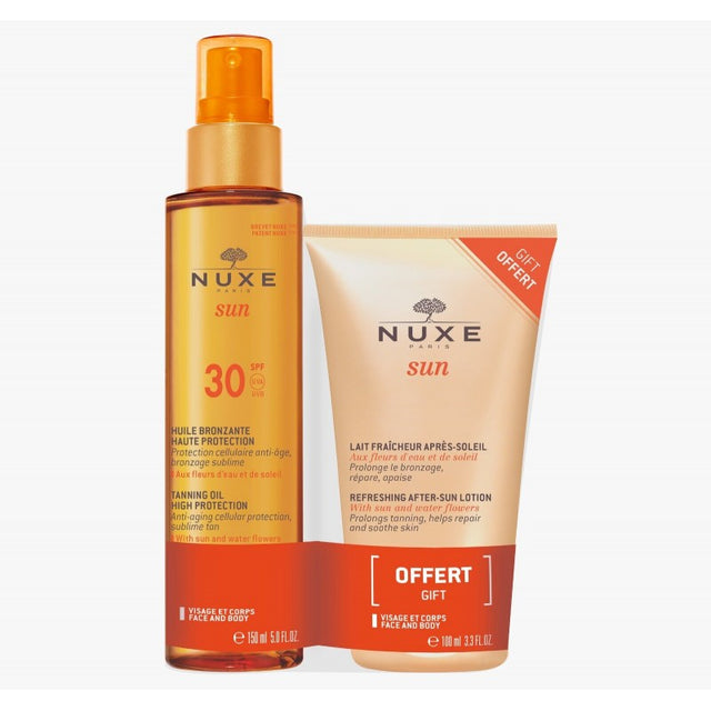 Nuxe Sun Pack Huile Solaire Bronzante SPF30 150ml + Lait Fraicheur