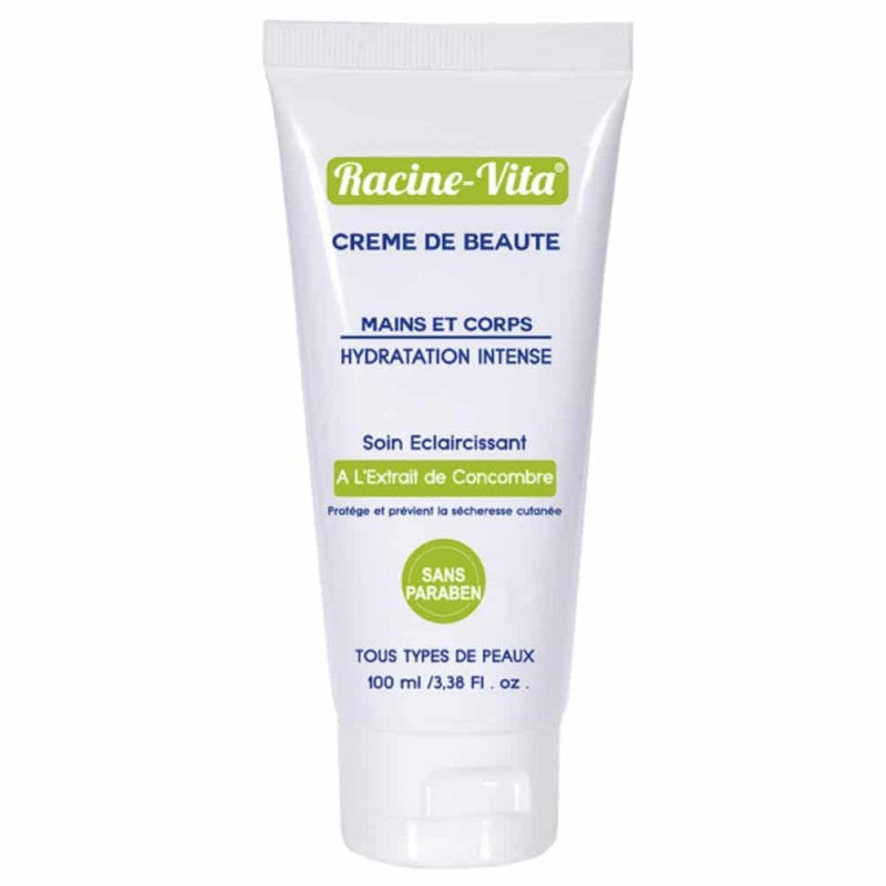 RACINE-VITA CREME DE BEAUTE MAINS ET CORPS A L EXTRAIT DE CONCOMBRE 100ML prix Maroc