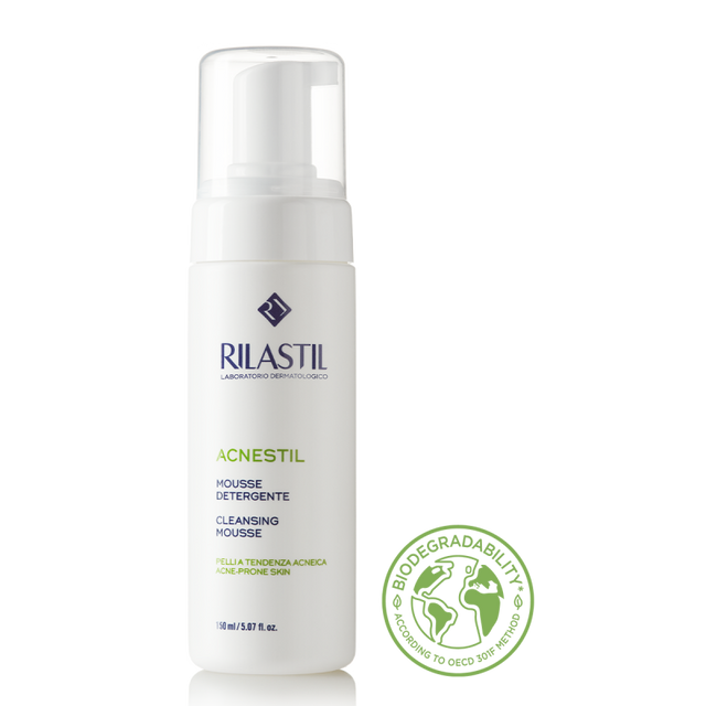 Rilastil- Acnestil - Mousse Nettoyante pour Peau Acnéique 150ml