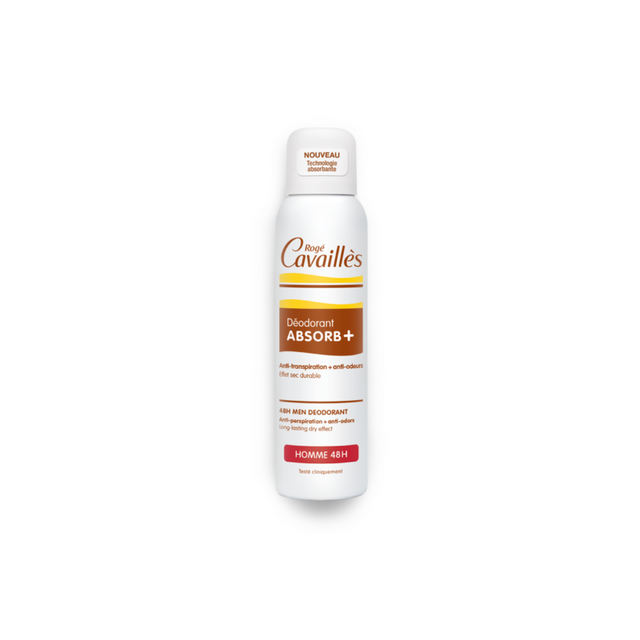 Roge Cavailles Absorb+ Deo Homme Soin Régulateur Spray 48H 150 ml