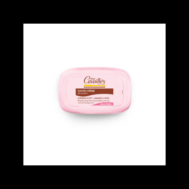 Roge Cavailles Relaxant Savon Crème Amande & Rose 115g