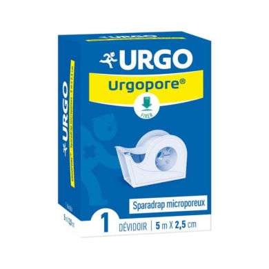 URGO URGOPORE SPARADRAP NON TISSE SOUPLE MICROPOREUX 5M*2.5CM Parapharmacie prix Maroc