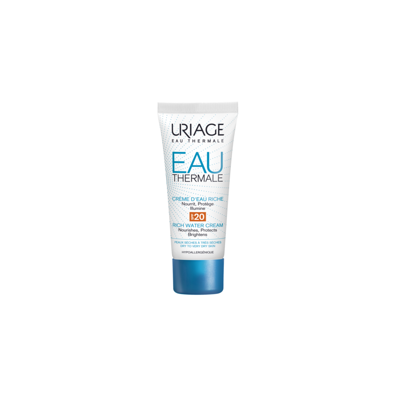URIAGE EAU THERMALE Crème D'eau Riche SPF20 | 40 ml - prix Maroc