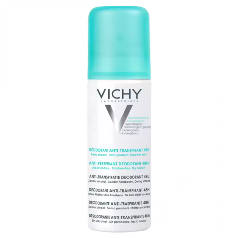 VICHY DEODORANT anti-transpirant 48H aérosol 125 ml prix Maroc
