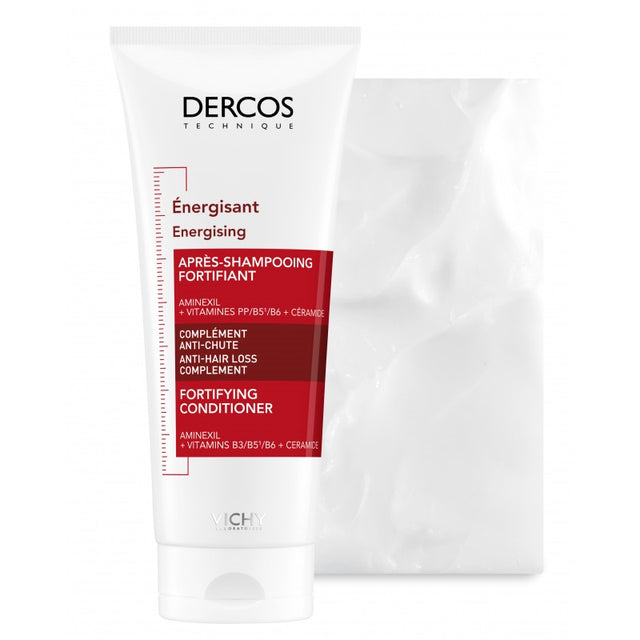 Vichy Dercos Après-Shampoing Énergisant Anti-Chute 200 ml, vue de face — La Maison Para, prix Maroc, parapharmacie