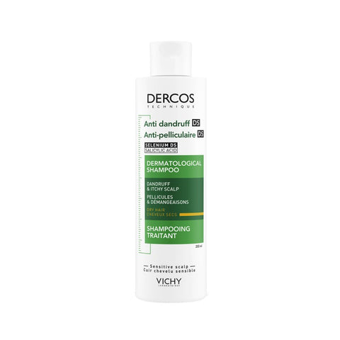 Vichy Dercos Shampoing Traitant anti-Pelliculaire Cheveux Secs 200ml