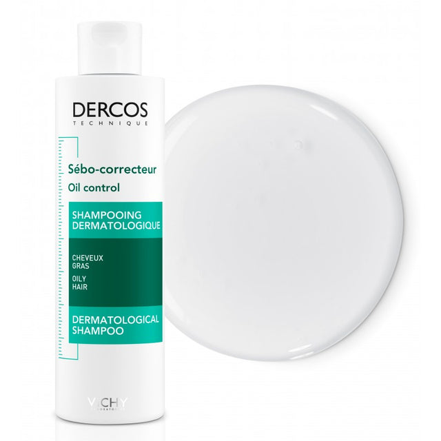Vichy Dercos Shampoing Traitant Sébo-Correcteur Cheveux Gras 200ml