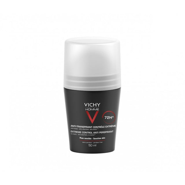 Vichy Homme Déodorant Bille anti-Transpirant 72H Peau Sensible 50ml