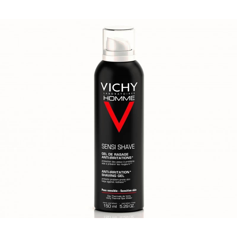 Vichy Homme Gel de Rasage anti-Irritations Peau Sensible 150ml