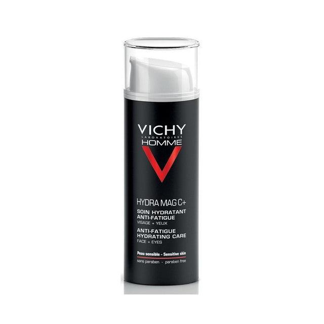 Vichy Homme Hydra Mag C+ Soin Hydratant anti-Fatigue Visage et Yeux
