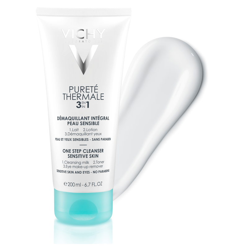 Vichy Pureté Thermale Démaquillant Intégral 3en1 Peau Sensible | 200ml - prix Maroc