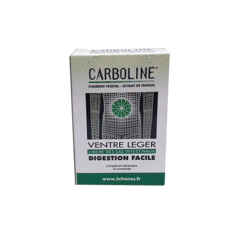 3 CHENES CARBOLINE DIGESTION FACILE 30 COMPRIMES