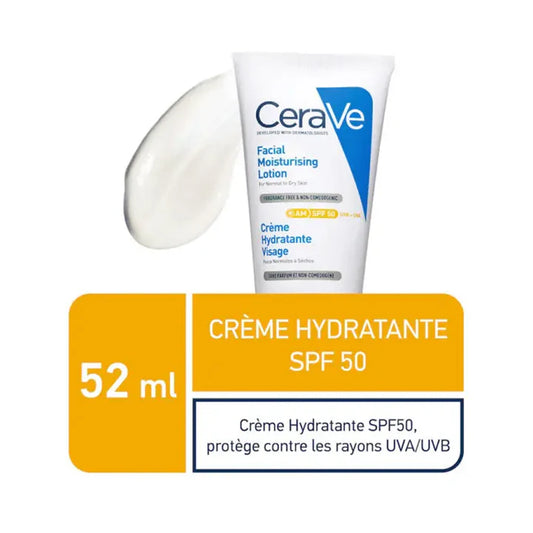CERAVE CREME HYDRATANTE VISAGE SPF 50 52 ML