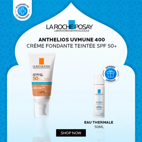 La Roche-Posay Offre Anthelios UVMune 400 Crème Solaire Invisible | Peaux Sensibles Normales À Sèches | 50ml - prix Maroc