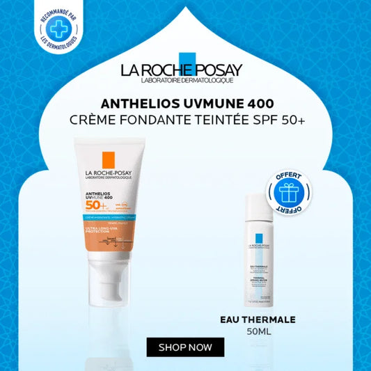 La Roche-Posay Offre Anthelios UVMune 400 Crème Solaire Invisible | Peaux Sensibles Normales À Sèches | 50ml - prix Maroc