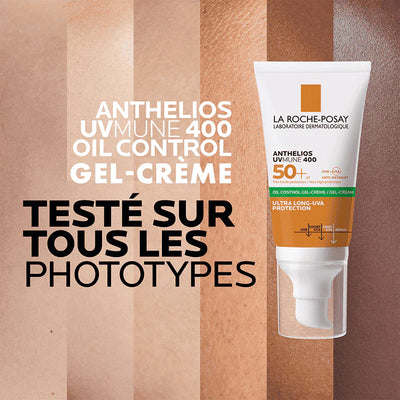 La Roche Posay Anthelios UVMUNE 400 Oil Control Gel-Crème SPF50+ Invisible 50ml= EAU THERMALE 50ML OFFERTE