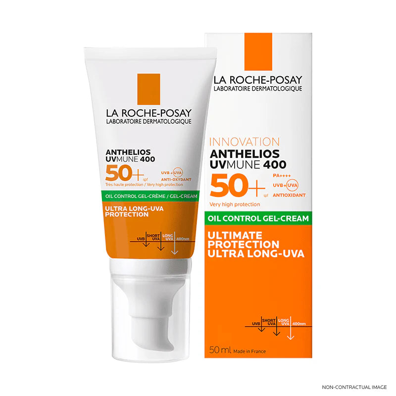 La Roche Posay Anthelios UVMUNE 400 Oil Control Gel-Crème SPF50+ Invisible 50ml= EAU THERMALE 50ML OFFERTE