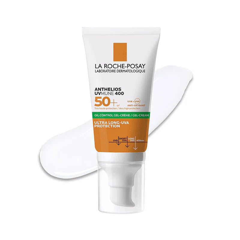 La Roche Posay Anthelios UVMUNE 400 Oil Control Gel-Crème SPF50+ Invisible 50ml= EAU THERMALE 50ML OFFERTE