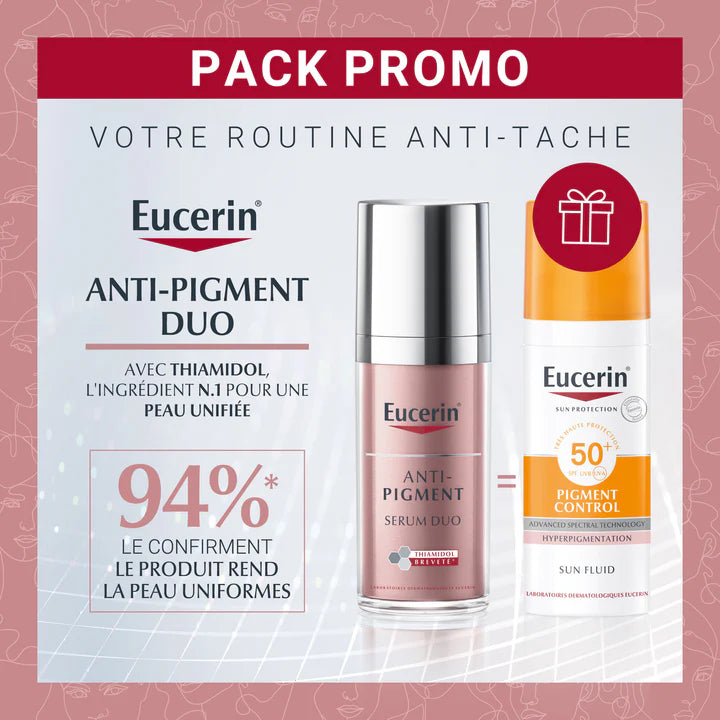 EUCERIN Anti Pigment Sérum DUO 30ML Pack promo + Ecran Anti Pigment SPF50 50ML offert