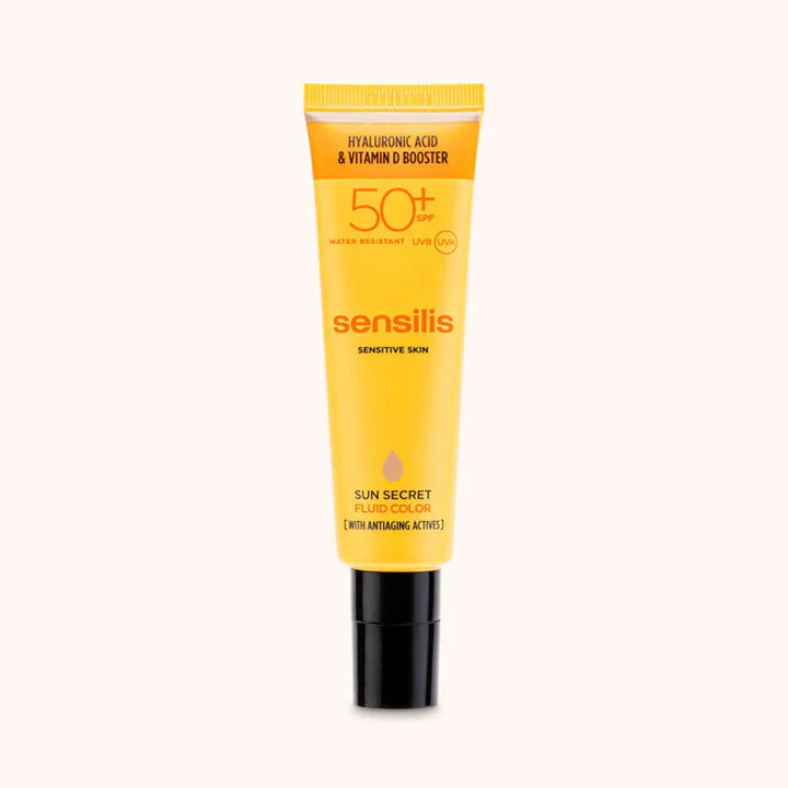 SENSILIS SOIN POUR LE VISAGE ANTI-AGE FLUIDE TEINT SPF50+