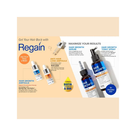 ABSOLUTE NEW YORK REGAIN HAIR GROWTH TONIC SPRAY LIGHT REF HCGR04 prix Maroc