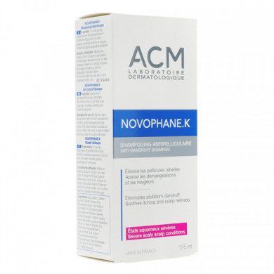 ACM NOVOPHANE K SHAMPOING ANTIPELLICULAIRE SQUAMES SEVERES 125ML Parapharmacie prix Maroc