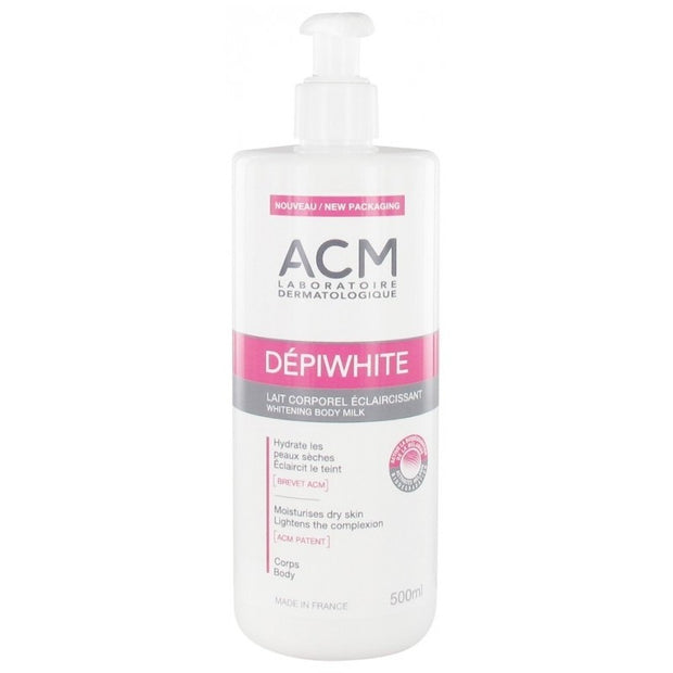 ACM Depiwhite Lait Corporel Éclaircissant 500 ml – soin éclaircissant corps anti-taches – prix Maroc La Maison Para