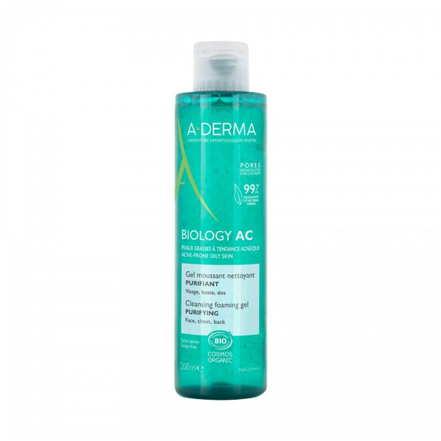 Aderma Biology AC Gel Moussant Nettoyant Purifiant 200 ml