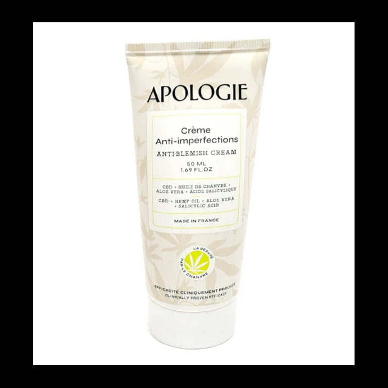 Apologie Crème anti imperfections au CBD 50ml