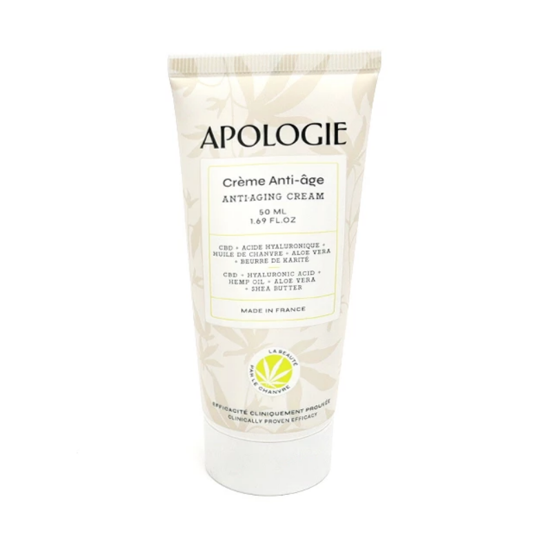 Apologie Crème Visage anti Âge au Cbd 50ml