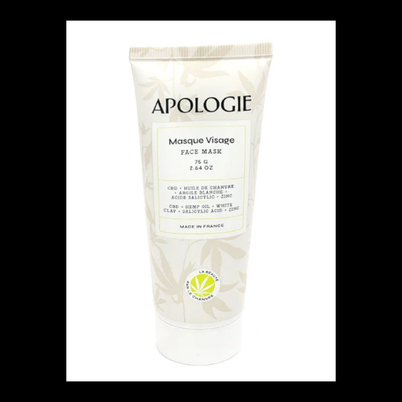 Apologie Masque Visage Purifiant au CBD 75G