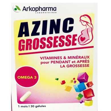 ARKOPHARMA AZINC GROSSESSE 30 GELULES Parapharmacie prix Maroc