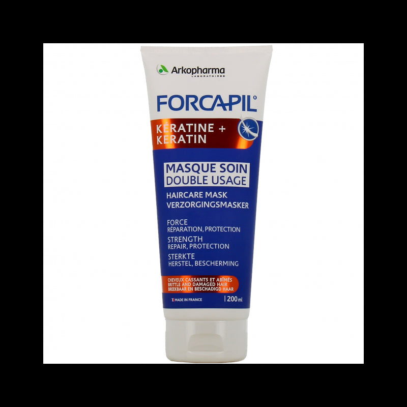 ARKOPHARMA FORCAPIL Kératine Masque soin double usage | 200 ml