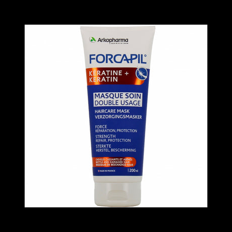 ARKOPHARMA FORCAPIL Kératine Masque soin double usage | 200 ml prix Maroc