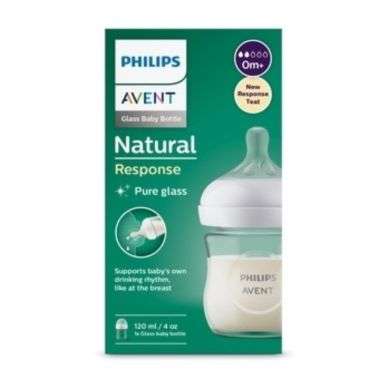 AVENT BIBERON NATURAL RESPONSE EN VERRE 120 ML 0 MOIS+ 4 OZ Parapharmacie prix Maroc