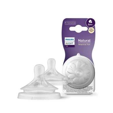 AVENT NATURAL RESPONSE LOT DE 2 TETINES 6 MOIS+ FLUX 6 Parapharmacie prix Maroc