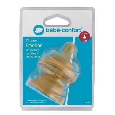 BEBE CONFORT TETINES EMOTION T3 BOUILLIE 6-24M LATEX X2 6968 Parapharmacie prix Maroc