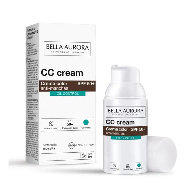 BELLA AURORA CC CREME ANTI-TACHES OIL FREE SPF50+ 50ML prix Maroc