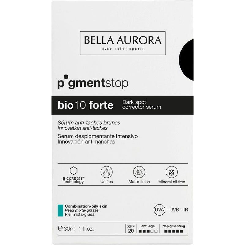Bella Aurora Pigmentstop Bio 10 Forte Sérum anti Tâches Peau Mixte à