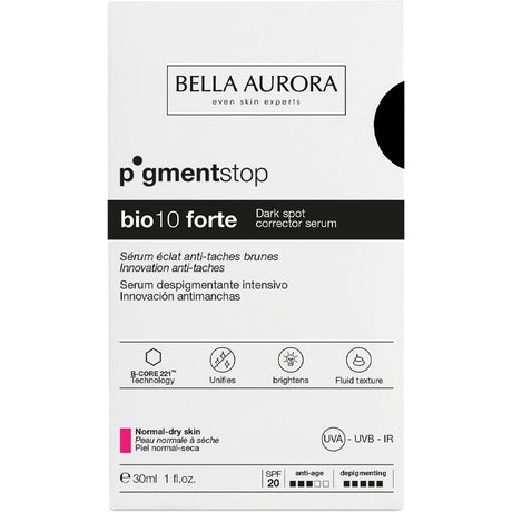 BELLA AURORA PIGMENTSTOP BIO 10 FORTE sérum anti tâches peau normale à sèche 30 ml prix Maroc