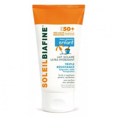 BIAFINE SOLEIL BIAFINE LAIT SOLAIRE ENFANT ULTRA HYDRATANT TRIPLE RESISTANCE SPF 50+ prix Maroc