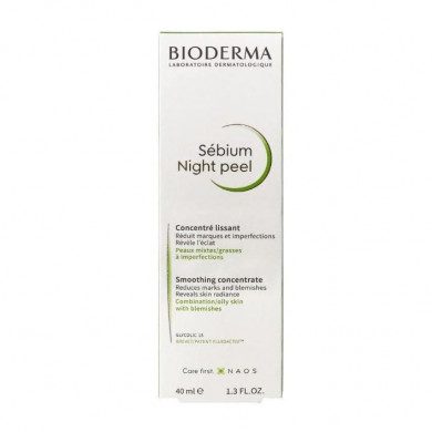 BIODERMA SEBIUM PEEL CONCENTRE LISSANT NUIT PEAUX SENSIBLES A MIXTES Parapharmacie prix Maroc