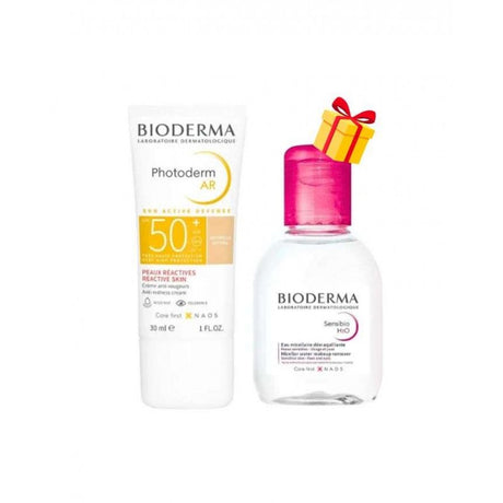 BIODERMA PACK PHOTODERM AR SPF 50+ 30 ML + EAU MICELLAIRE 100ML OFFERT prix Maroc