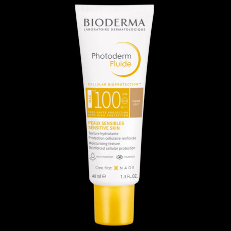 BIODERMA PHOTODERM MAX FLUIDE TIENTEE CLAIRE SPF100 40ML prix Maroc