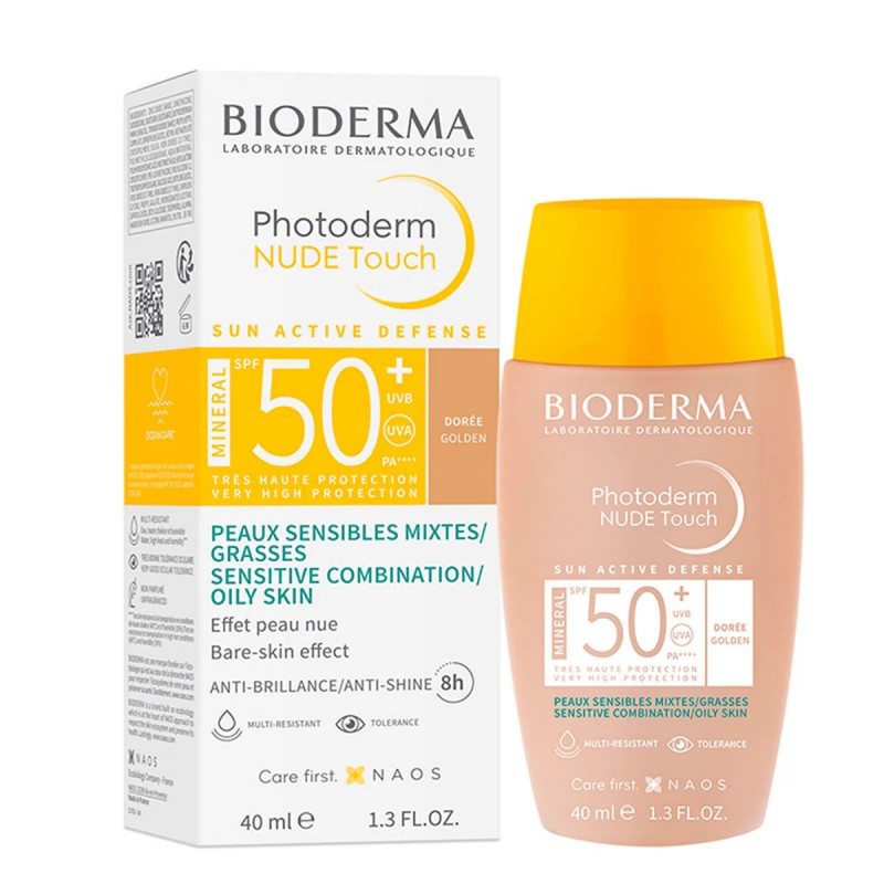 Bioderma Photoderm Nude Touch Teinte Dorée SPF50+ 40 ml