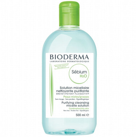BIODERMA SEBIUM h2o solution micellaire nettoyante purifiante | 500 ml prix Maroc