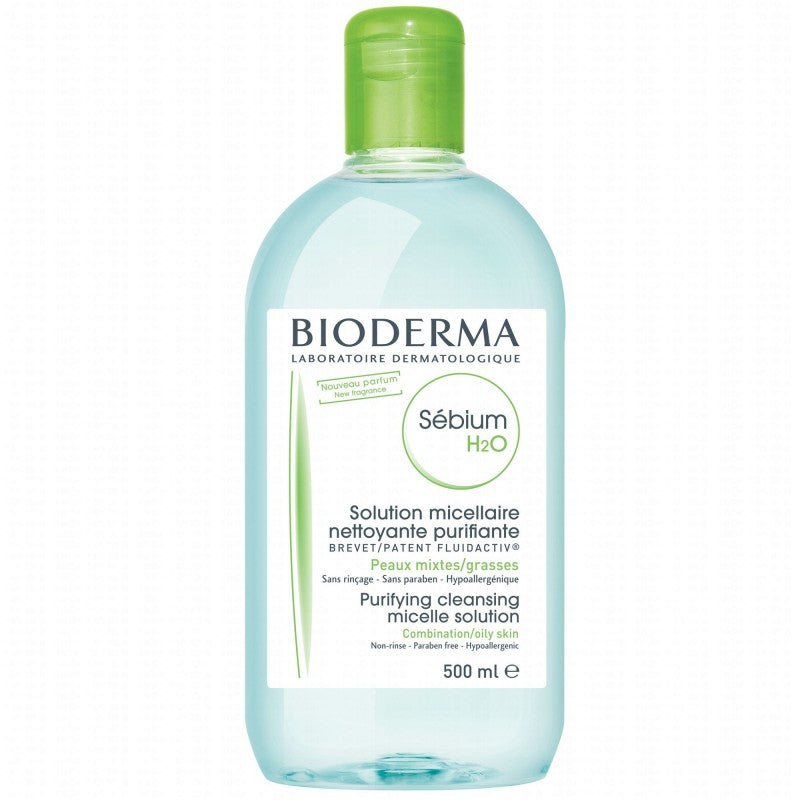BIODERMA SEBIUM h2o solution micellaire nettoyante purifiante | 500 ml