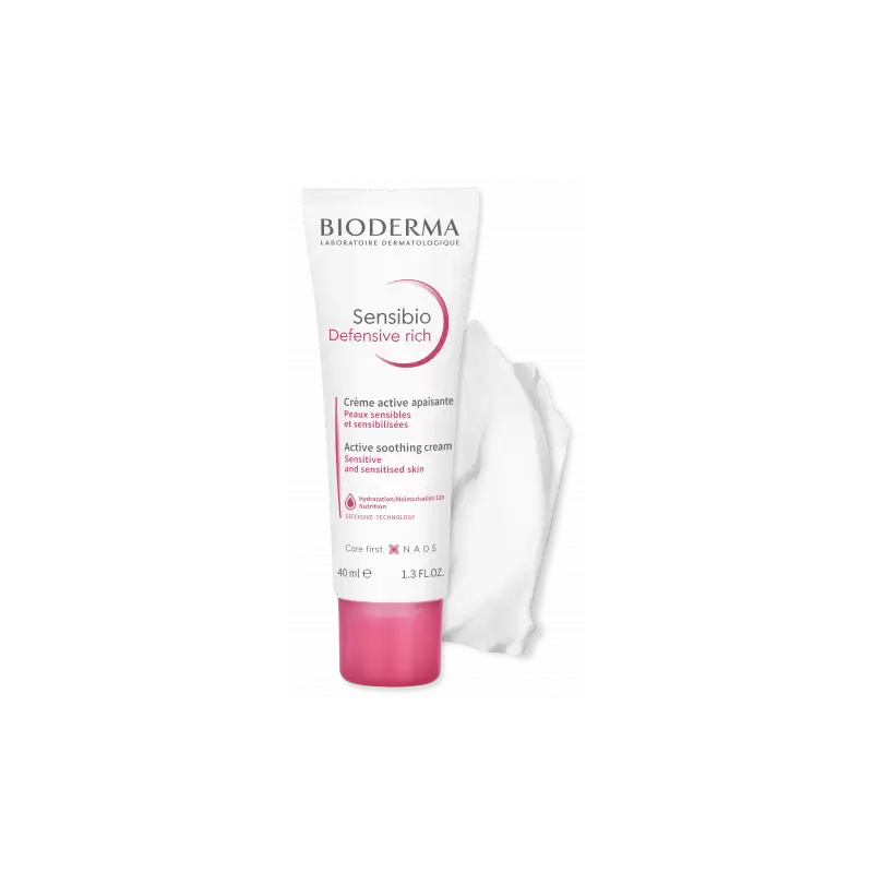 BIODERMA SENSIBIO DEFENSIVE RICHE crème active | 40 ml