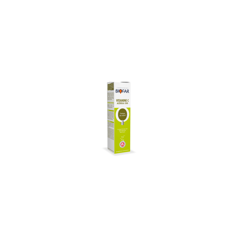 Biofar Vitamine C Acérola 500 20 Comprimés Effervescents