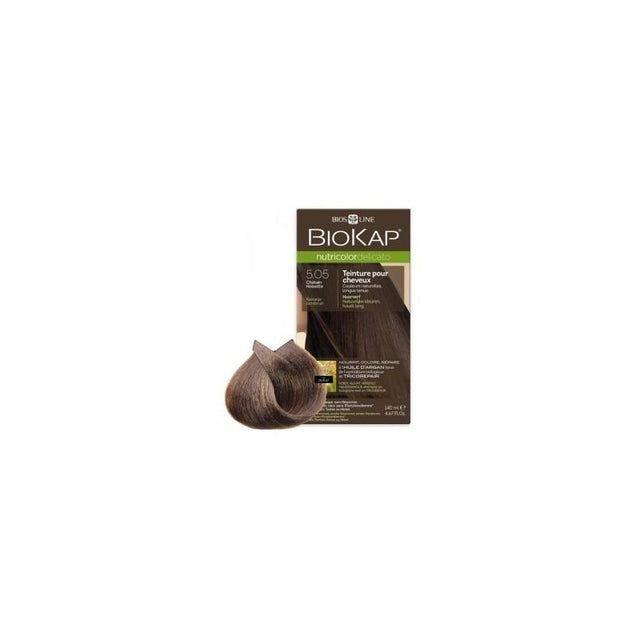 Biokap – Nutricolor Delicato 5.05 Châtain Noisette, 140 ml